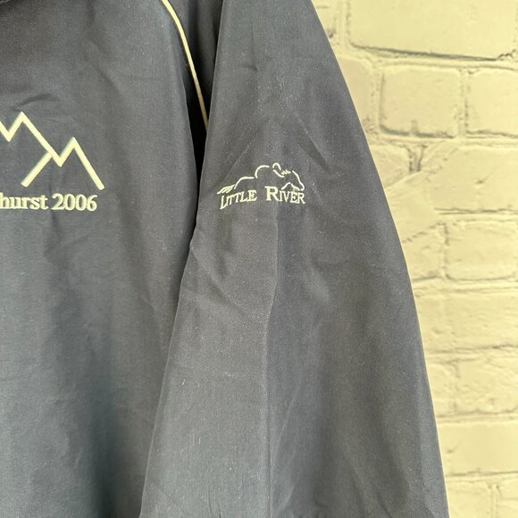 Turfer Sport Mens 1/4 Zip Short Sleeve Golf Pinehurst Pullover, Size Large, Navy - Picture 8 of 11